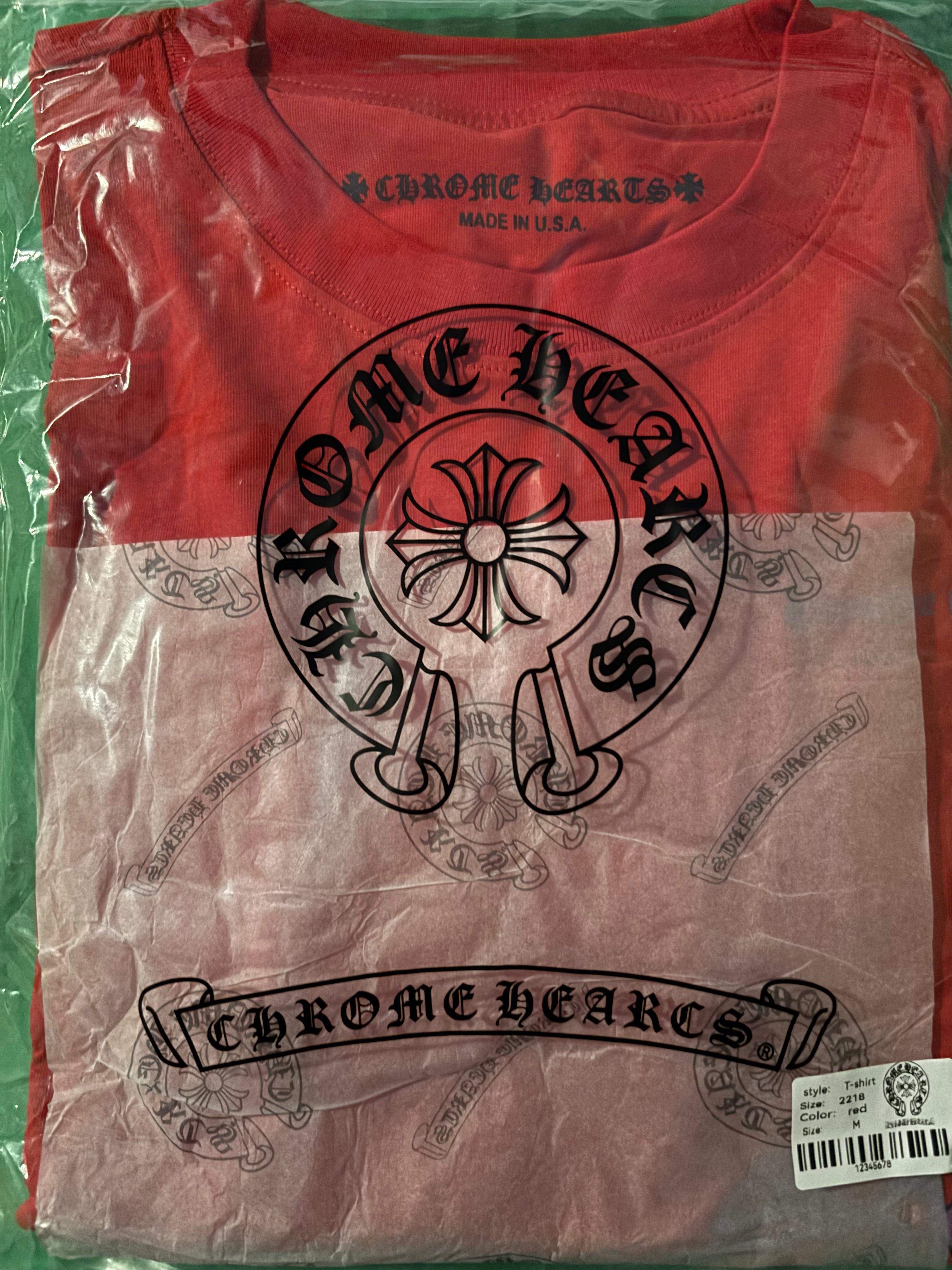 Red Chrome Hearts Matty boy spark shirt