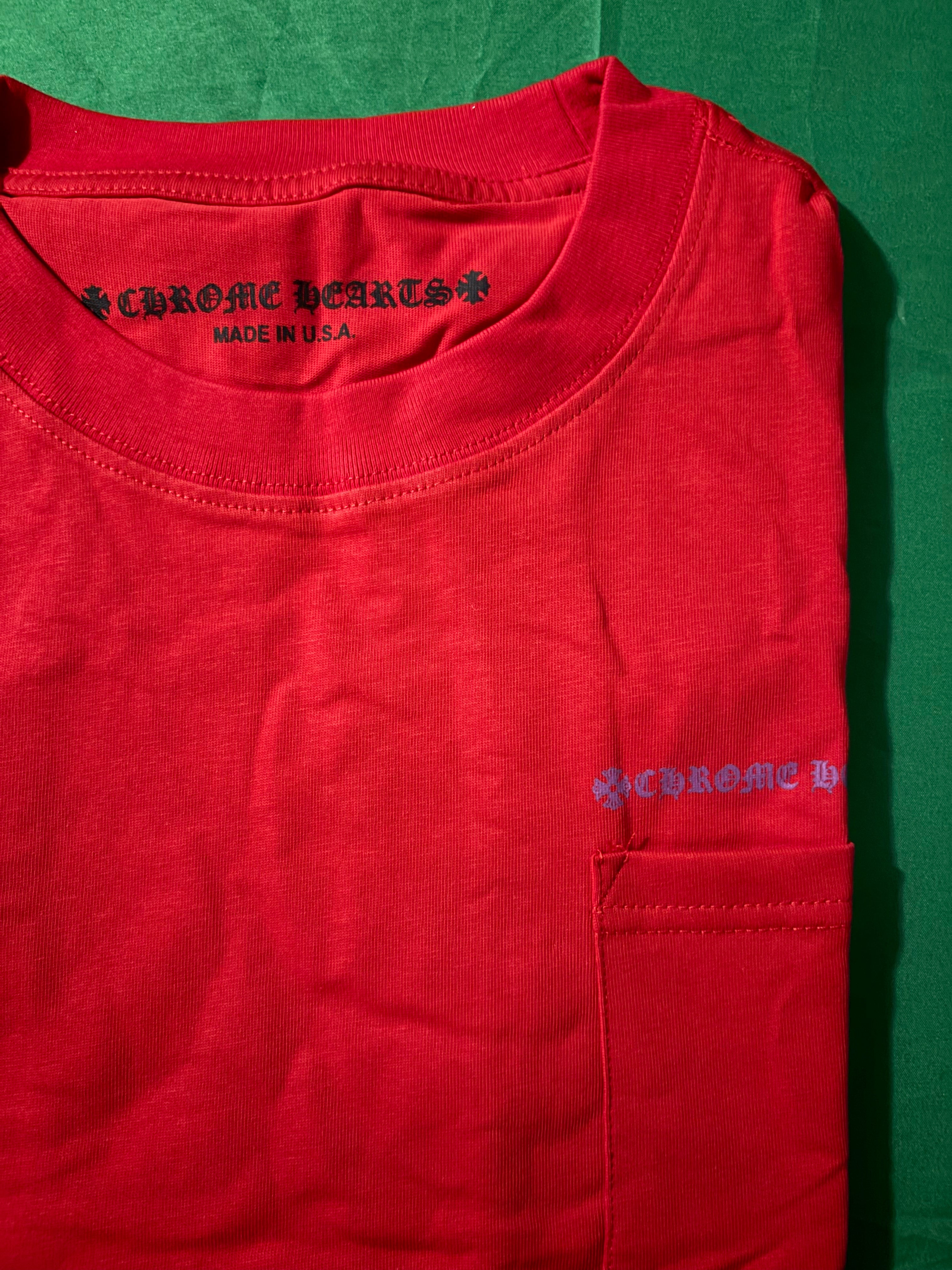 Red Chrome Hearts Matty boy spark shirt