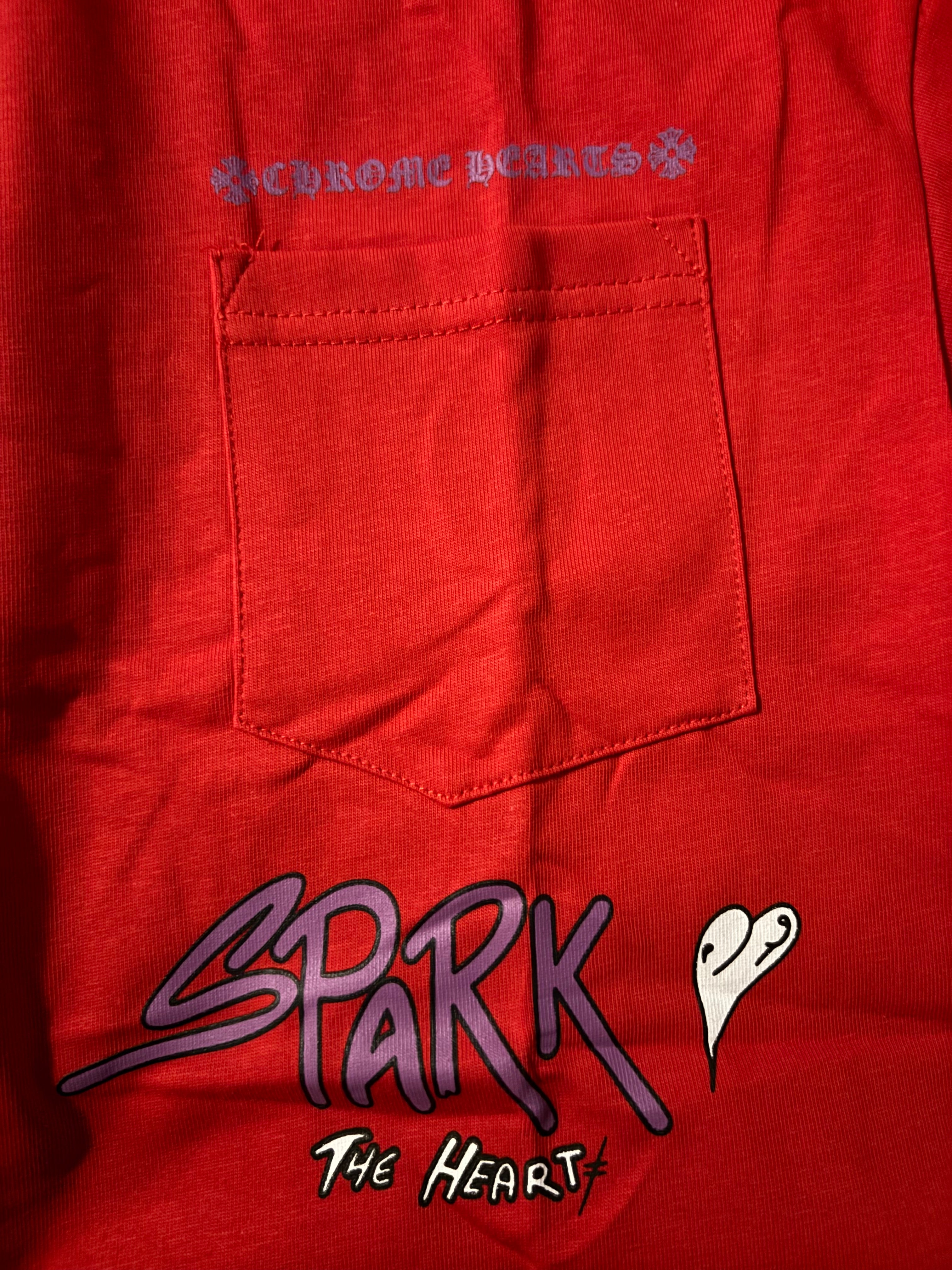 Red Chrome Hearts Matty boy spark shirt