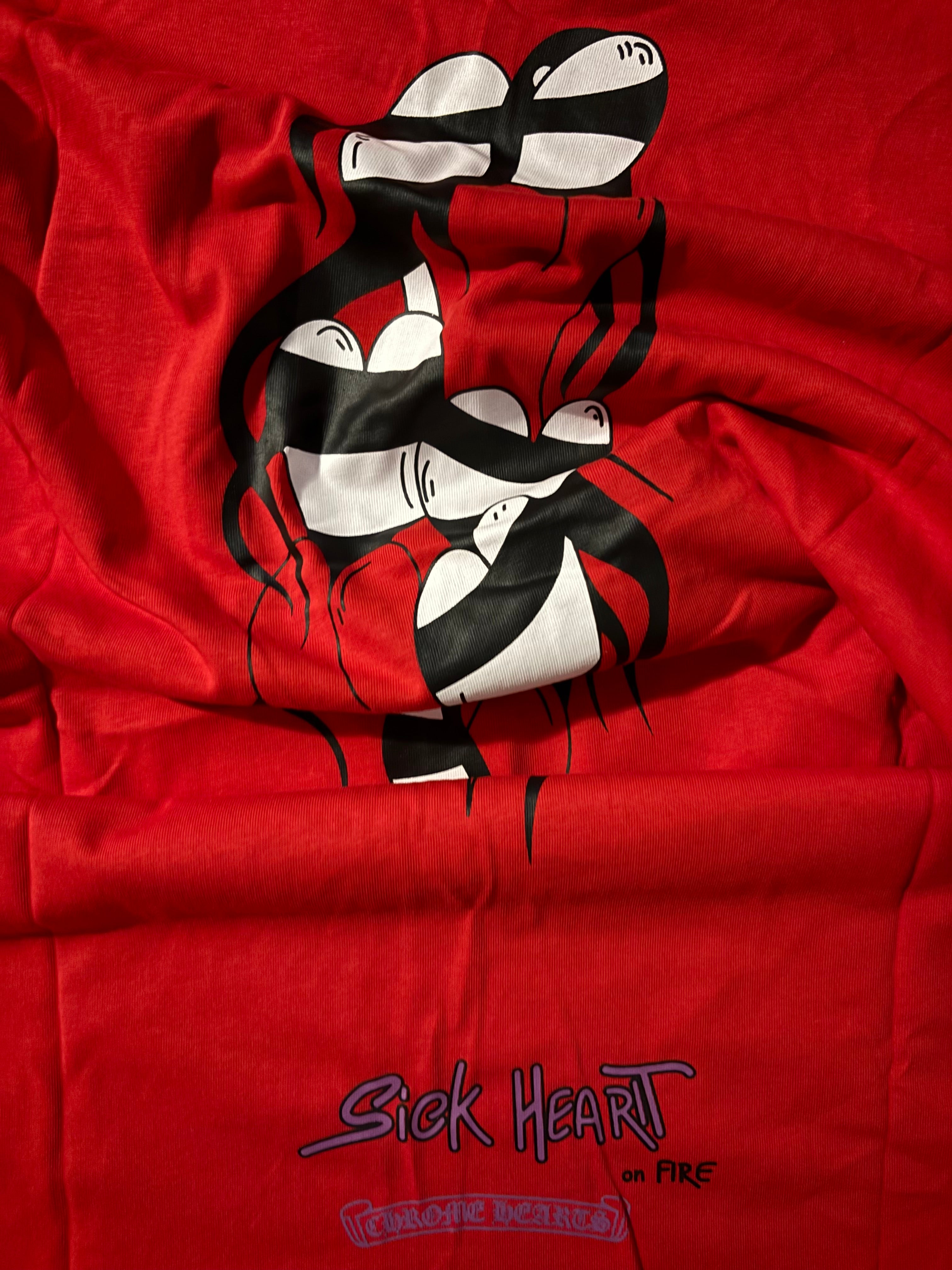 Red Chrome Hearts Matty boy spark shirt